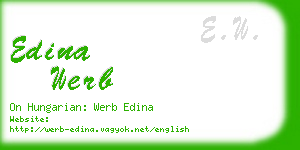 edina werb business card